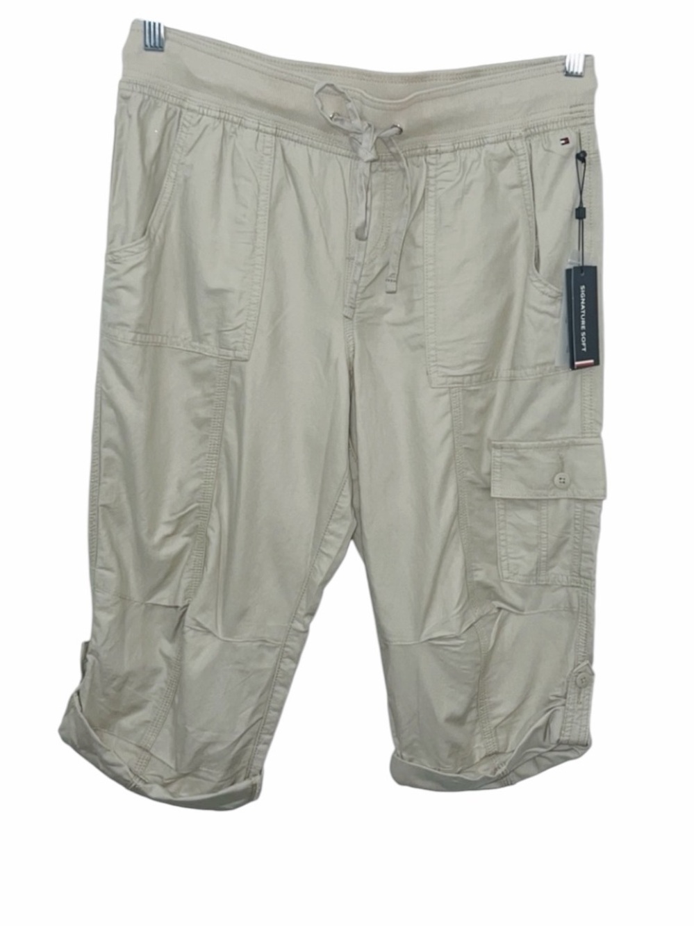 Tommy Hilfiger Women’s Stretch Waist Adjustable Cargo Shorts